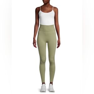 Olive High-Waisted Leggings Seamless